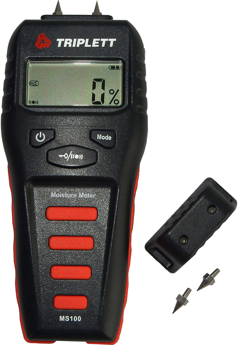 [Australia - AusPower] - Triplett MS100 Pin Moisture Meter for Wood and Building Materials with Audible Indicator 