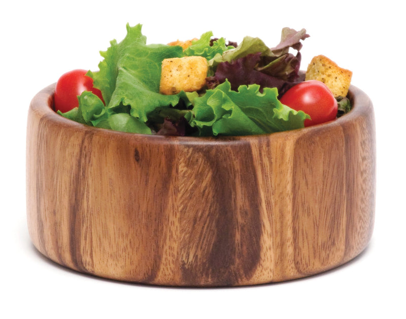 [Australia - AusPower] - Lipper International Acacia Straight-Side Serving Bowl for Fruits or Salads, Small, 6" Diameter x 2.5" Height, Single Bowl 