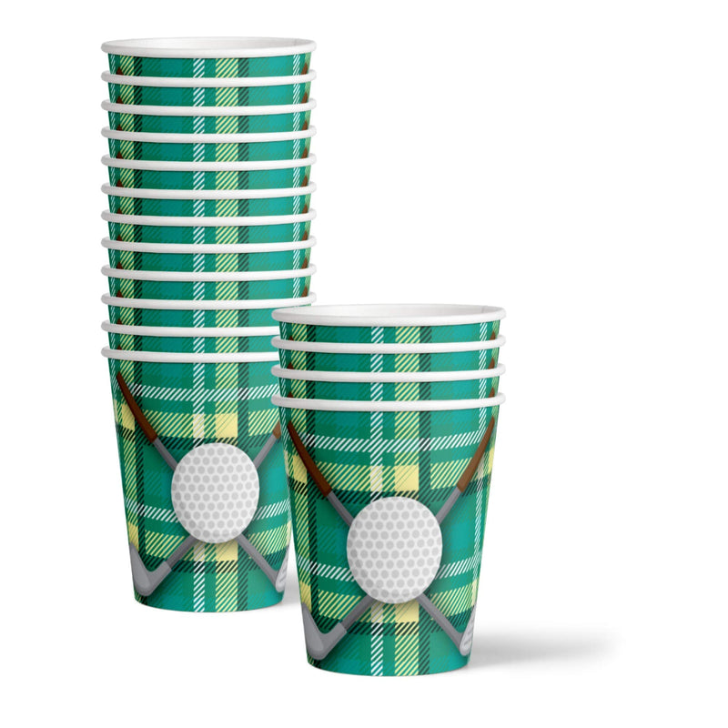 [Australia - AusPower] - Golf Sports Birthday Party Supplies Set Plates Napkins Cups Tableware Kit for 16 