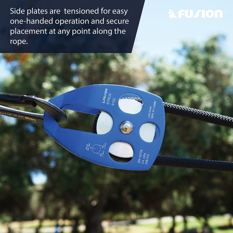 [Australia - AusPower] - Fusion Aluminum Rescue Pulley blue 
