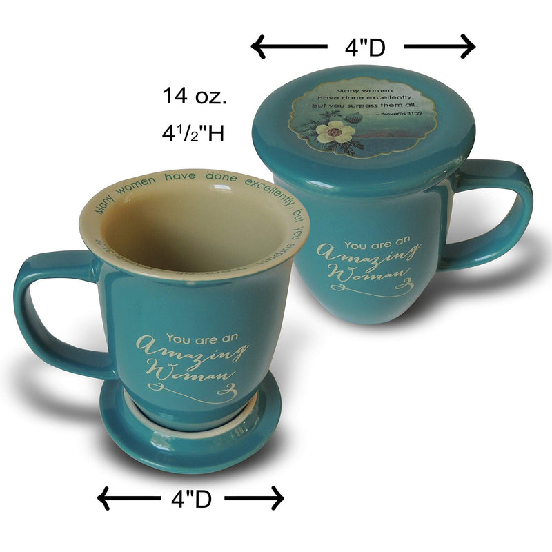 [Australia - AusPower] - Abbey Gift (Abbey & CA Gift Amazing Woman Mug and Coaster Set, 1 Count (Pack of 1), Multicolor 