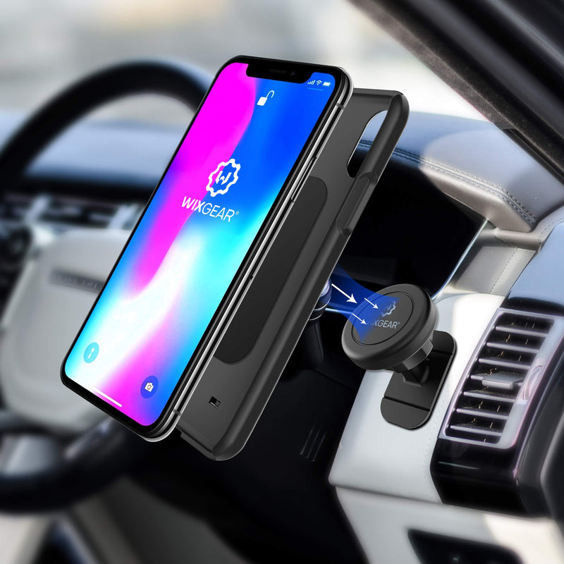 [Australia - AusPower] - WixGear Magnetic Mount, Universal Stick-On Dashboard Magnetic Car Mount Holder, for Cell Phones and Mini Tablets with Fast Swift-snap Technology, Magnetic Cell Phone Mount 