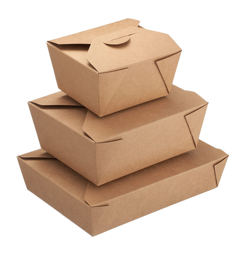 [Australia - AusPower] - Take Out Food Containers 26 oz Kraft Brown Paper Take Out Boxes Microwaveable Leak and Grease Resistant Food Containers - To Go Containers for Restaurant, Catering, Food Truck - Recyclable Lunch Box #1 by EcoQuality (25) 25 