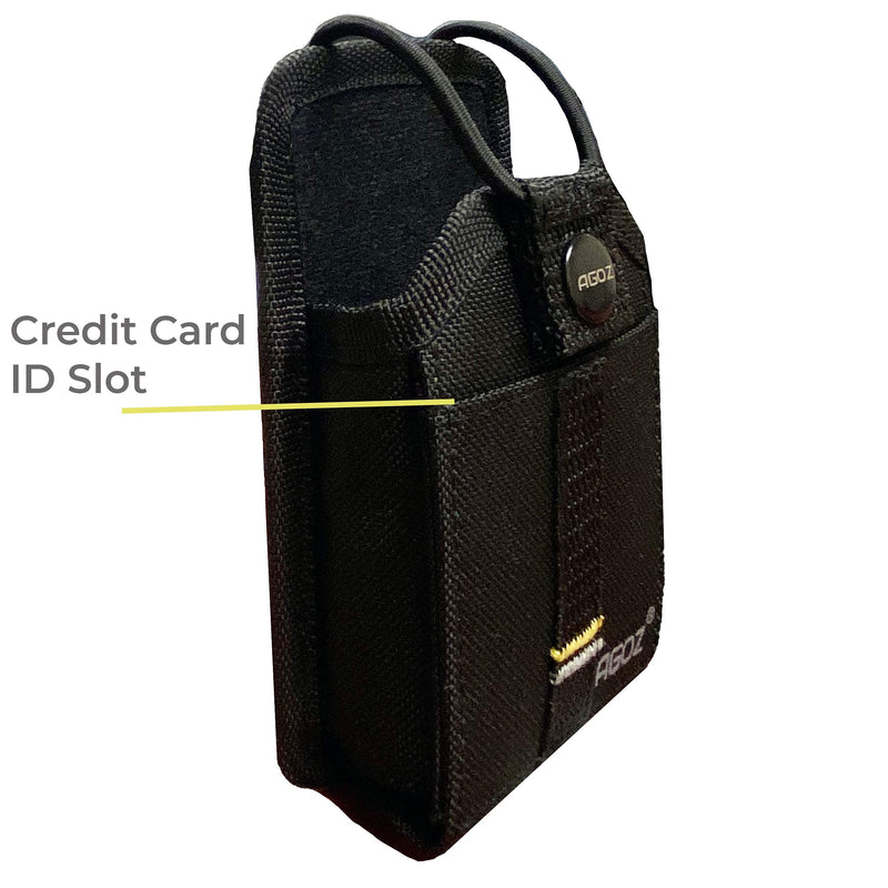 [Australia - AusPower] - Agoz Carrying Case For Motorola T460, Motorola SL300,SL7550E SL7550,SL7580 SL7580E,SL7590 SL7590E T100 T200 T600 T800 Two Way Radio Walkie Talkie Holster Pouch,Metal Clip,Belt Loops,Card Holder (Snap) Snap 