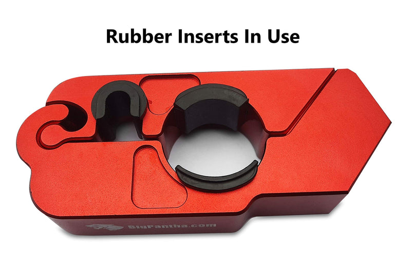 [Australia - AusPower] - BigPantha - Set of 4 Rubber Inserts for a Motorcycle Grip Lock - to Prevent the Lock from Damaging Your Handlebar Grips 