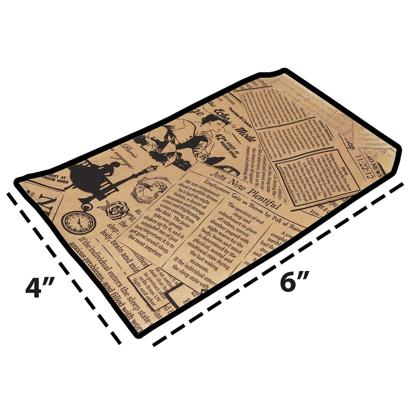 [Australia - AusPower] - CuteBox (4" x 6") Newsprint Kraft Flat Paper Gift Bags 200pcs for Merchandise, Retail, Packaging, Party Favors, Crafts, Handmade Goods, Arts and Crafts, Outdoor Events, Holidays, Weddings 4" x 6" 200 
