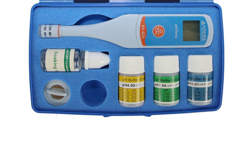 [Australia - AusPower] - Apera Instruments SX620 pH Pen Tester Kit with 0.01 pH Accuracy, 3-Point Auto. Calibration, ATC 