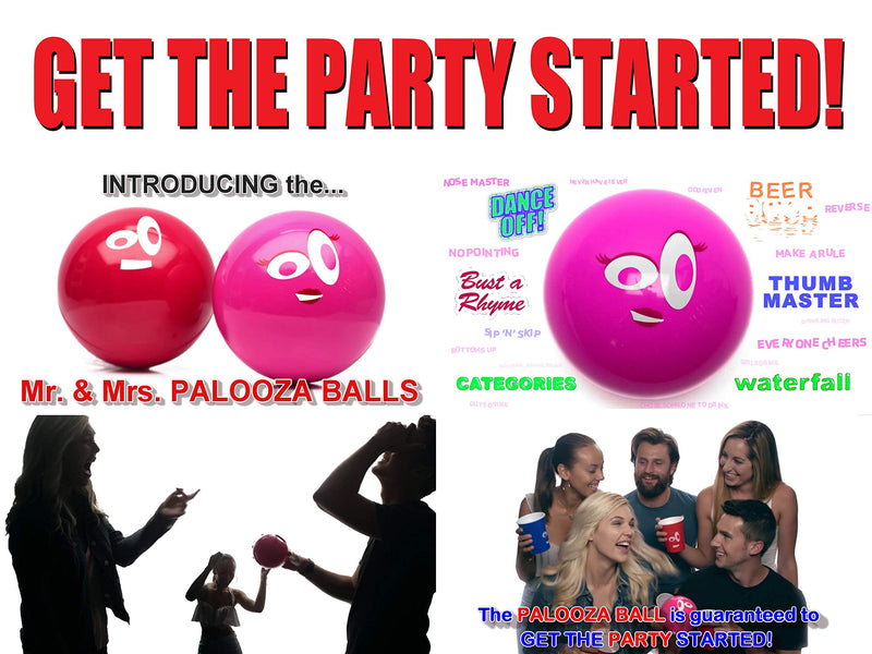 [Australia - AusPower] - DRINK-A-PALOOZA PARTY BALL - Fun Drinking Games for Adults, Party Game Night, Bachelor party & Bachelorette party games, Tailgate games & Camping games 