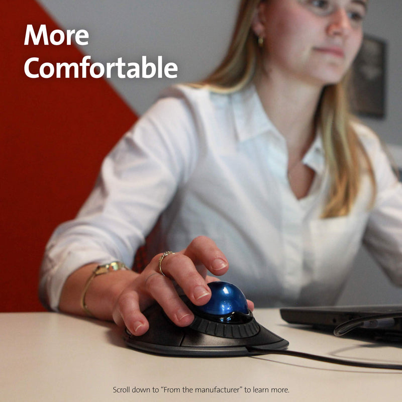 [Australia - AusPower] - Kensington Orbit Trackball Mouse with Scroll Ring (K72337US) Black wired usb 