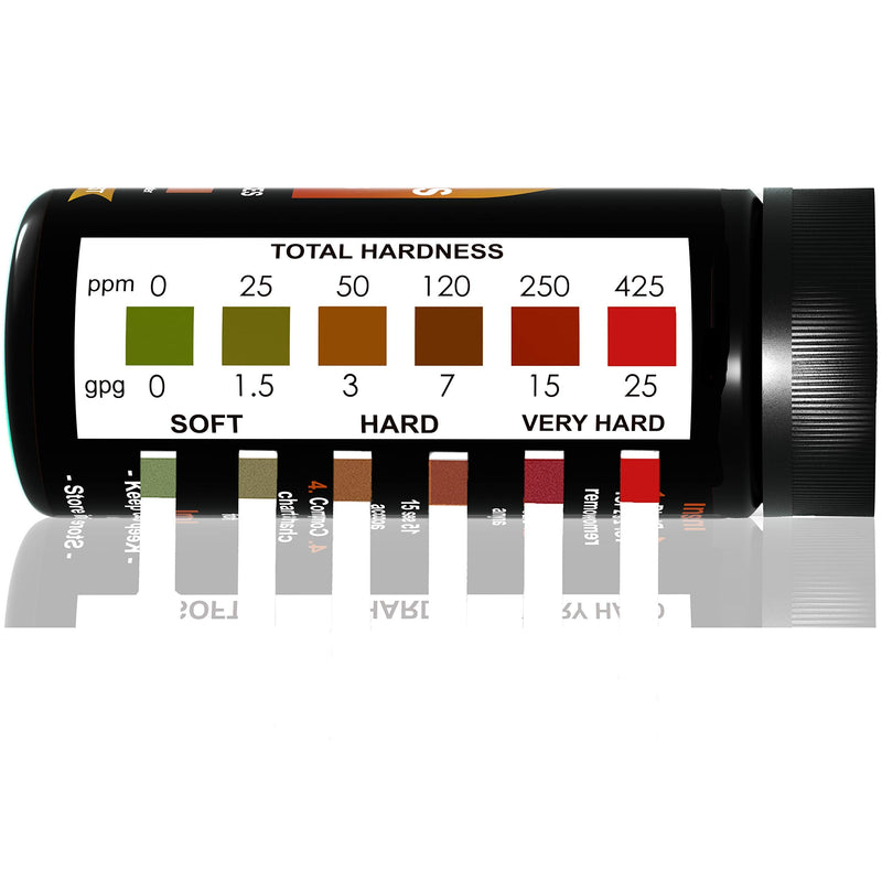 [Australia - AusPower] - JNW Direct Water Hardness Test Kit (150 Strips), Hard Water Test Kit, Best Water Hardness Test Strips for Accurate Water Quality Testing to Determine Soft or Hard Water, Free App & Ebook Included 
