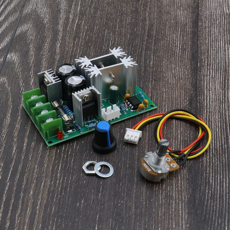 [Australia - AusPower] - PWM DC Motor Speed Controller Module 12V 24V 36V 48V Adjustable Speed PWM Electronic Governor Controller Regulation Switch 20A Ultra Small LED Dimmer 