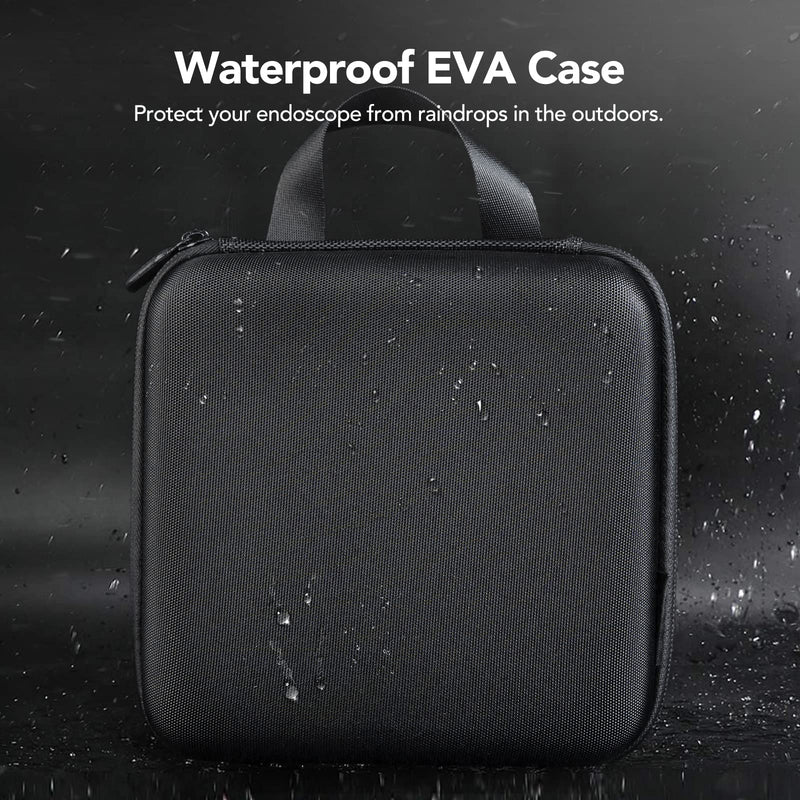 [Australia - AusPower] - DEPSTECH Original Endoscope Case, Wireless Borescope Carrying Bag for DEPSTECH WiFi & USB Scope Cameras, Upgraded Large-Capacity Hardshell Case, Compatible with 4.3" Inspection Camera DS300, Black 