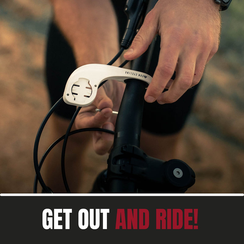 [Australia - AusPower] - KOM Cycling Wahoo Elemnt Mount Compatible with Multiple Wahoo Computers Including The Wahoo Elemnt Bolt, Elemnt Roam, Elemnt Mini, and Elemnt - Multiple Colors 24g Out Front Computer Mount Carbon 