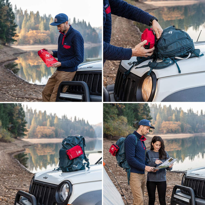 [Australia - AusPower] - Surviveware Comprehensive Premium First Aid Kit Emergency Medical Kit for Trucks, Cars, Camping, Office and Sports and Outdoor Emergencies - Medium 100 Piece Set 