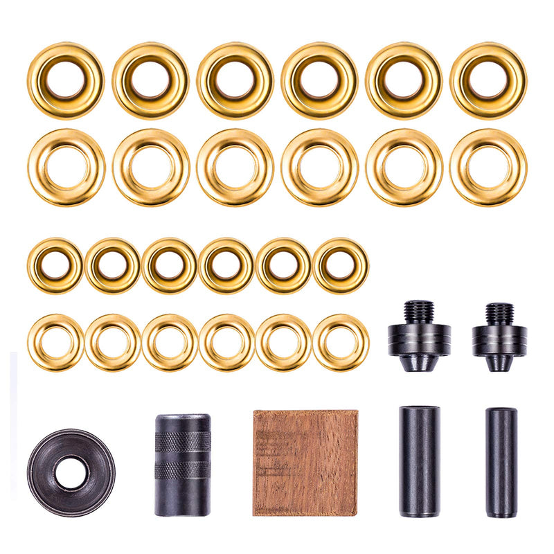 [Australia - AusPower] - Grommet Kit, NEU MASTER 3/8" and 1/2" Solid Brass Grommets with Eyelets Setting Tool and Storage Box, NH1003K 
