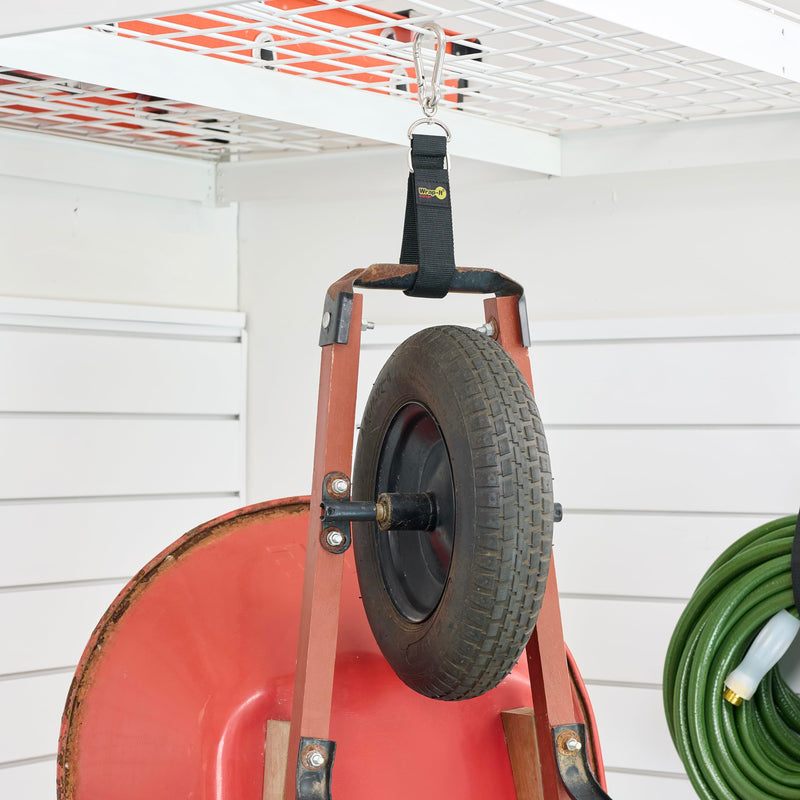 [Australia - AusPower] - Hook 'n Hang Wrap-It Storage Straps - 24" (2-Pack) Black - Carabiner Straps to Use as Extension Cord Holder Heavy Duty Straps with Hooks for Cord Storage or Garden Hose Strap 24" (2-Pack) 