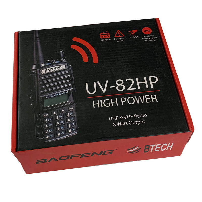 [Australia - AusPower] - BaoFeng UV-82HP (RED) High Power Dual Band Radio: 136-174mhz (VHF) 400-520mhz (UHF) Amateur (Ham) Portable Two-Way Red 