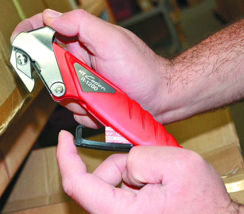 [Australia - AusPower] - NT Cutter Safety Carton Opener with Staple Remover, 1 Opener (R-1200P) 
