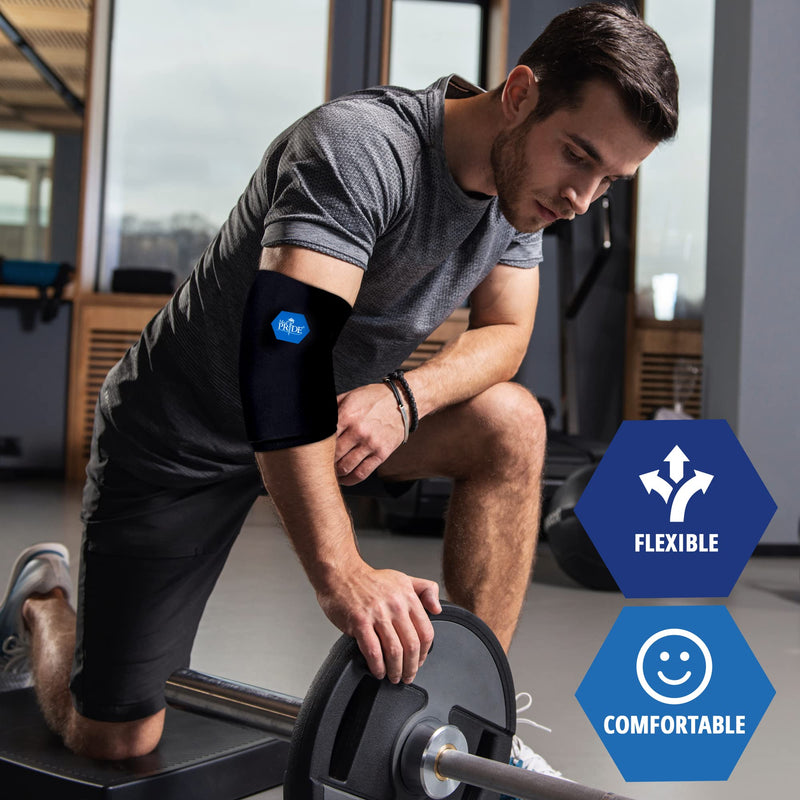[Australia - AusPower] - MED PRIDE Reusable Hot & Cold Gel Compression Sleeve for Elbows, Arms, Knees and Ankles - Pain Relief Slip-On Ice Pack Wrap- Hot & Cold Therapy Pad for Meniscus, Arthritis, Injuries, Surgery Recovery 
