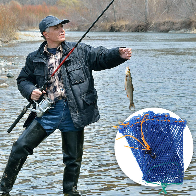 [Australia - AusPower] - 3 Pieces Crab Trap Bait Bags Outdoor Sports Style with 3 Pieces Rubber Locker for Fishing Crab Traps Catch 