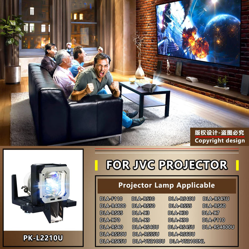 [Australia - AusPower] - STAR-LAMP PK-L2210U Replacement Projector Lamp Bulb for JVC DLA-F110/RS30/RS40U/RS45U/R4800/RS50/RS55/RS60/RS65/VS2100U/X3/X30/X7/X70/X9/X90 DLA-F110; DLA-RS40; DLA-RS40U 