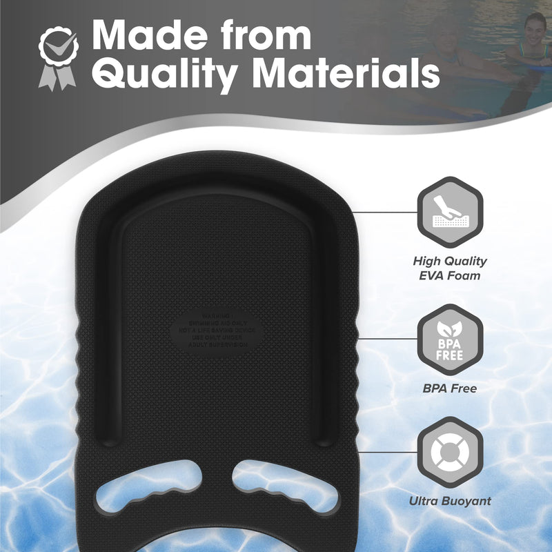 [Australia - AusPower] - Kickboard Adult & Youth Swim Buoy Aid Leg Kick Exercise Training Float for Swimming Pool or Open Water Foam Equipment | High Buoyancy | Non-Slip | EVA Material & BPA Free 