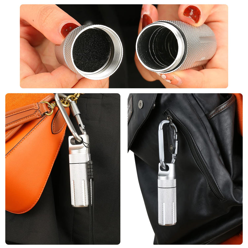 [Australia - AusPower] - BIU-BOOM-Ledger Nano X S S Plus Case-Waterproof Fire-Resistant Safe Storage Crypto Wallet Accessory-Compatible Cryptocurrency USB Thumb Drive Device casefor Protecting(Silver) Silver 