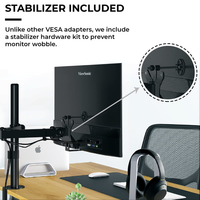 [Australia - AusPower] - VESA Mount Adapter for Viewsonic Models VX2776-smhd, VX2476-smhd, VX2376-smhd, and VX2276-smhd - by HumanCentric 