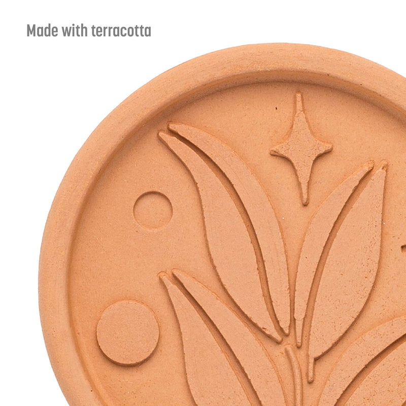 [Australia - AusPower] - Goodful Brown Sugar Saver and Softener Disc with Elegant Leaf Design, Multiple Uses for Food Storage Containers, Reusable and Food Safe, Terracotta, 2 Pack Sugar Saver 2-Pack 