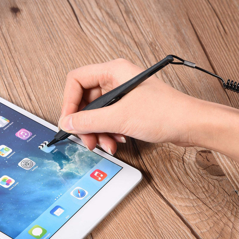 [Australia - AusPower] - Stylus Pens for Touch Screens Soft Round Touch Head Stylist Pen Compatible with Car Navigation POS Order Machine Tax Printer 