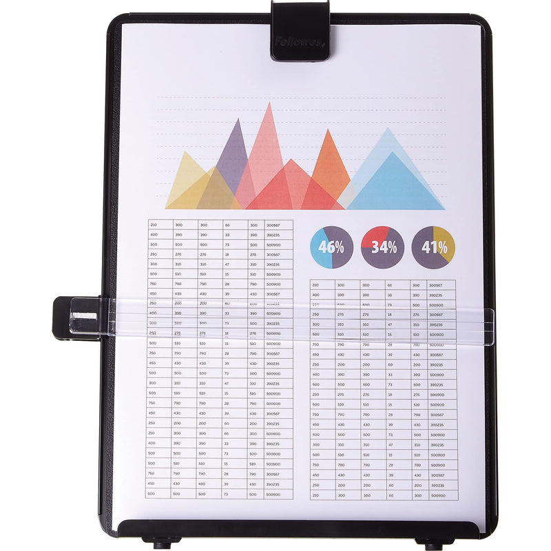 [Australia - AusPower] - Fellowes Letter Sized Non-Magnetic Copyholder, Black (21106), 7.38 x 10.13 x 11.25 inches 