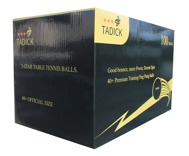[Australia - AusPower] - TADICK 100 Pack 3-Star Quality Training Ping Pong Ball Premium Table Tennis Balls orange 