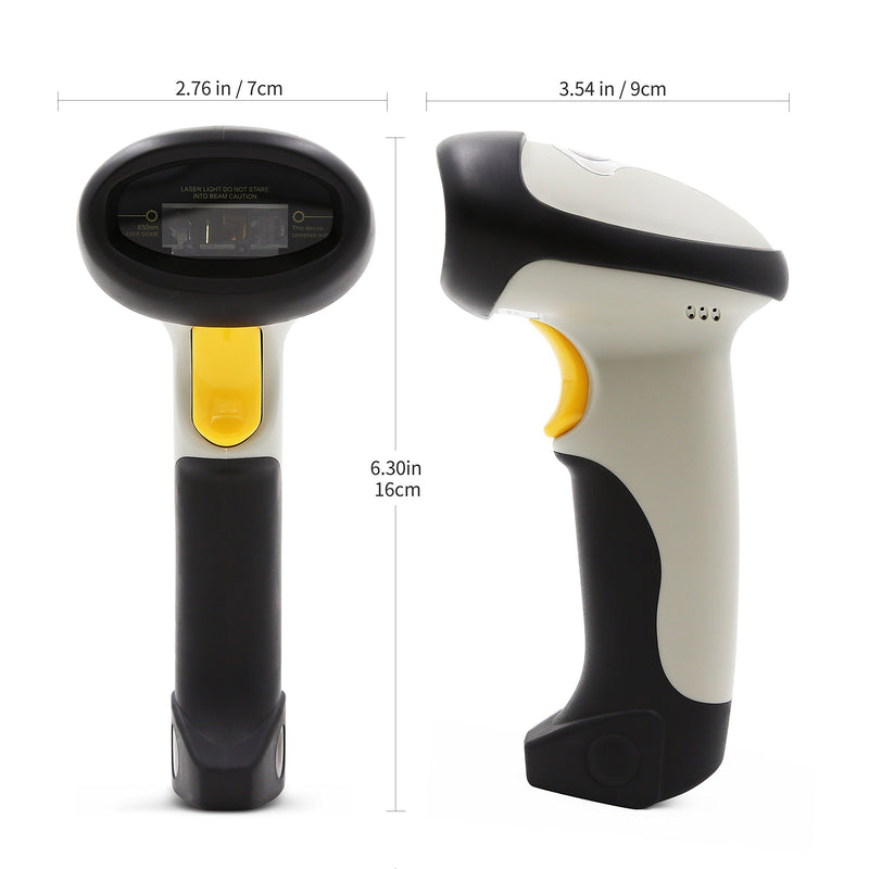 [Australia - AusPower] - TEEMI Bluetooth Barcode Scanner with Optional Stand, 1d Laser Handheld Automatic Bar Code Reader for iPhone iPad Android Tablet PC, Mac OS X, Android, Windows 10 and iOS 14 (No Stand) No stand 
