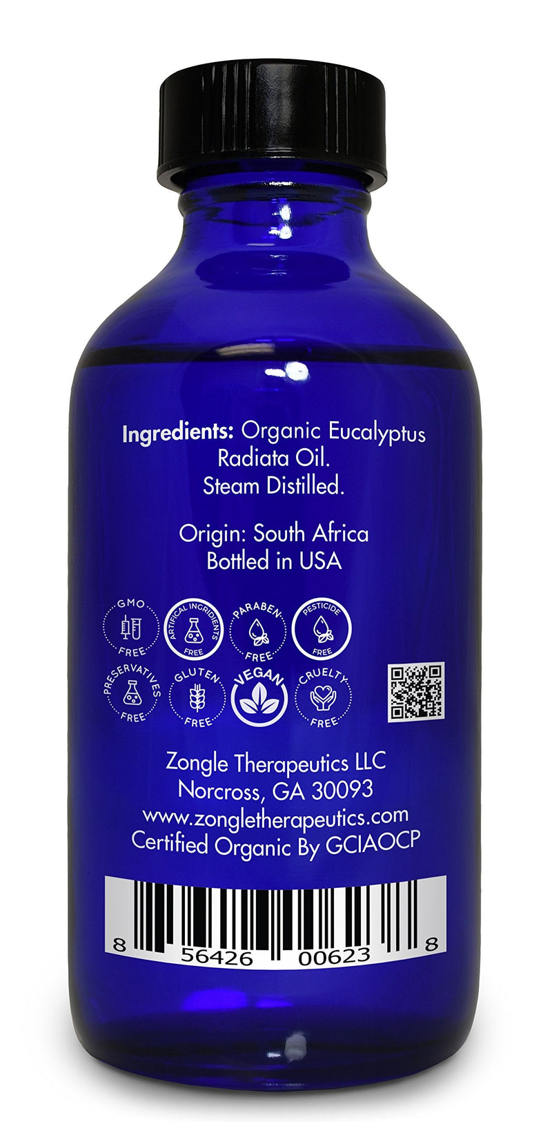 [Australia - AusPower] - Zongle USDA Certified Organic Eucalyptus Oil, Eucalyptus Radiata, 1 OZ 