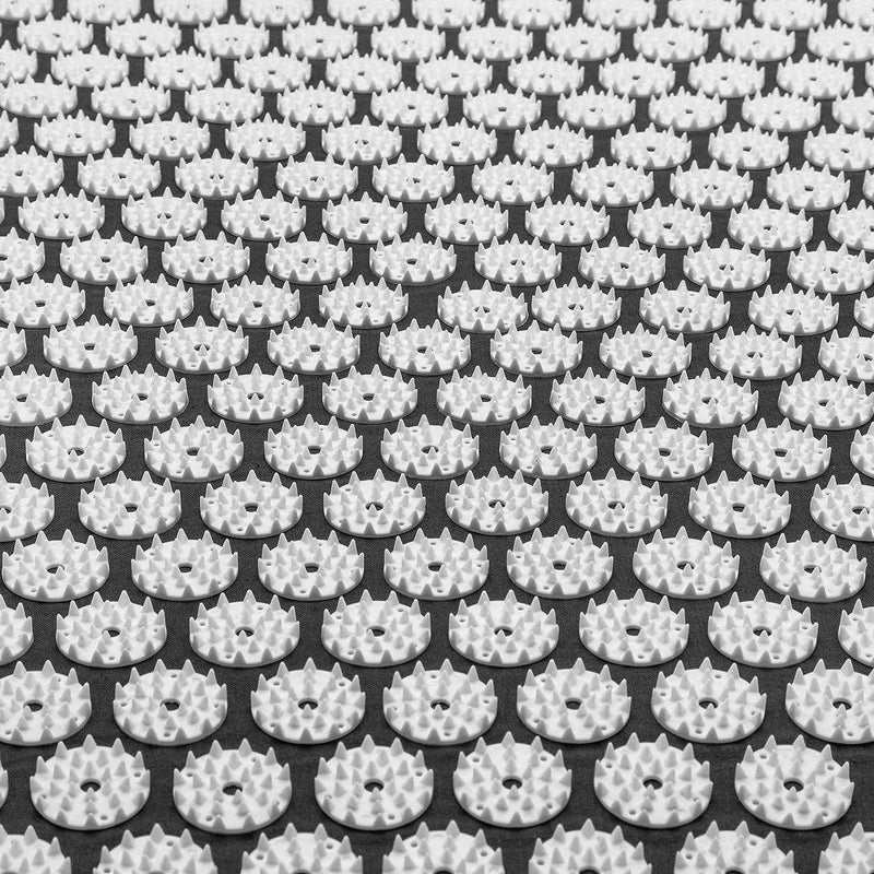 [Australia - AusPower] - Sivan Back and Neck Pain Relief Acupressure Mat and Pillow Set, Chronic Back Pain Treatment - Relieves Your Stress of Lower Upper Back and Sciatic Pain - Black 