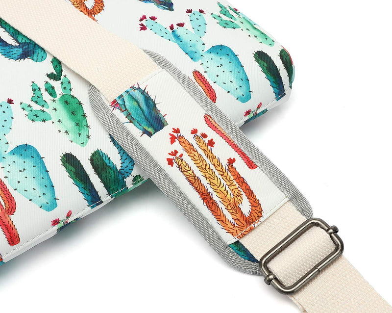 [Australia - AusPower] - Canvaslove Cactus Water Resistant Laptop Shoulder Messenger Bag for MacBook Pro 16 inch,15 inch Surface Laptop 3,Surface Book 2 and 14 inch,15 Inch,15.6 Inch Laptop 14 inch-15.6 inch & Macbook Pro 16 
