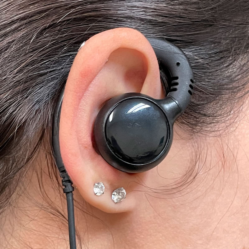 [Australia - AusPower] - ProMaxPower C-Shape Swivel Earpiece Headset with PTT Button & Microphone for Motorola Two-Way Radios XPR7350e, XPR7550, XPR7580, XiR-P8268, MTP850, APX4000 
