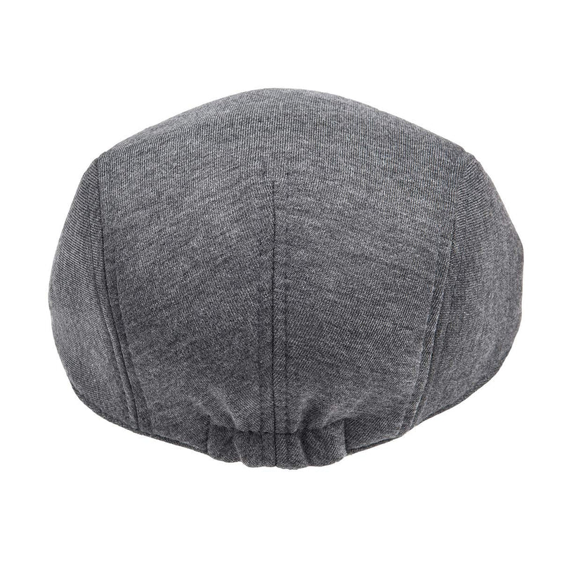 [Australia - AusPower] - FEINION 2 Pack Men Cotton Newsboy Cap Soft Fit Cabbie Hat Black/Dark Grey 