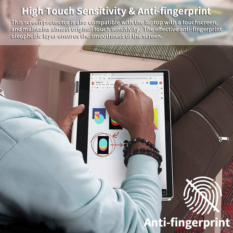 [Australia - AusPower] - 2 Pack 14 inch Anti Glare Laptop Screen Protector, Anti Scratch & Anti Fingerprint Screen Filter Compatible with 14" HP/DELL/ASUS/Acer/Samsung/Lenovo/Toshiba with 16:9 Aspect Ratio Laptop 