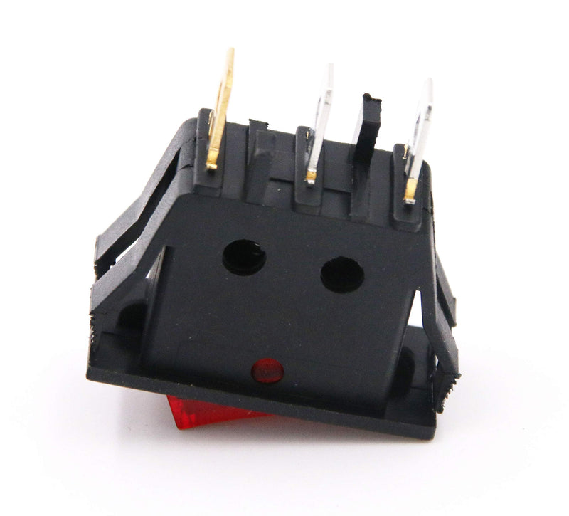 [Australia - AusPower] - RuoFeng Rocker Switches 3 Pin Mini On Off SPST AC 15A/250V 20A/125V Pack of 10 