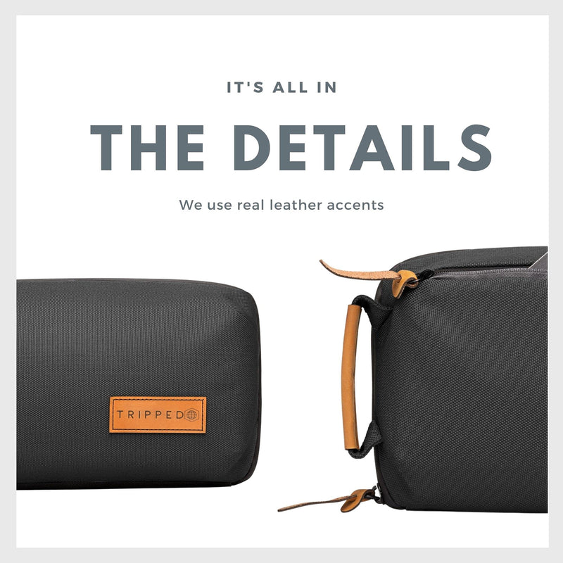 [Australia - AusPower] - Tech Bag and Electronics Organizer Bag for Travel (Black) Black 