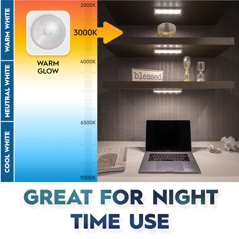 [Australia - AusPower] - Brilliant Evolution Wireless LED Stick On Light, Under Cabinet Lights Battery Operated, Under The Counter Lights for Kitchen, Under Counter Light, Closet Lights, Sink Light, Push Light, Tap Light 1 