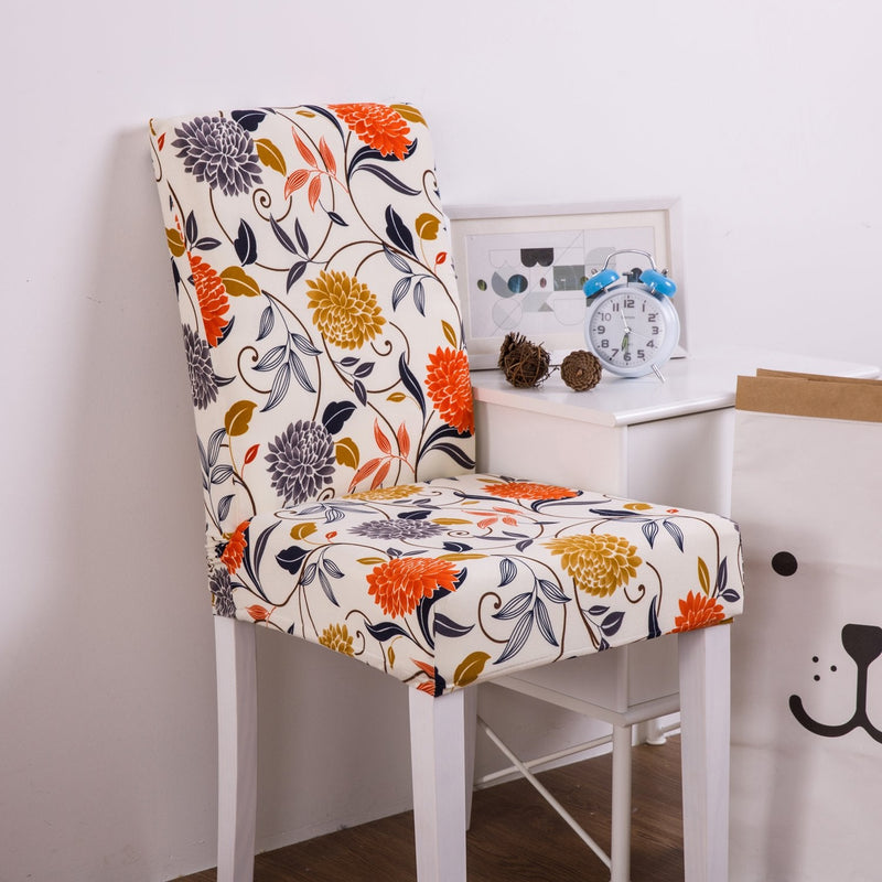 [Australia - AusPower] - YEESSION Stretch Spandex Dining Chair Slipcovers Removable Washable Dining Room Chair Protector Cover Seat Slipcover Set of 4 (Style 05) Style 05 