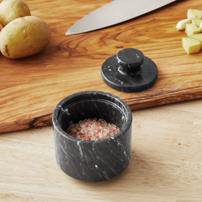 [Australia - AusPower] - Fox Run Marble Salt Cellar, Black 