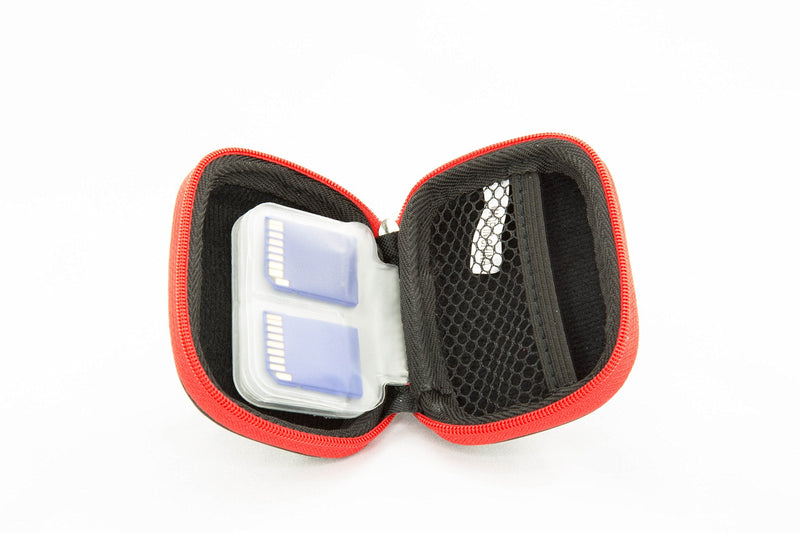 [Australia - AusPower] - Leap Outdoors Weather-Resistant Protective SD SDHC Memory Card Storage Carrying Case for Photography and Trail Camera Card Reader and 12 SD Cards with Mesh Pocket 