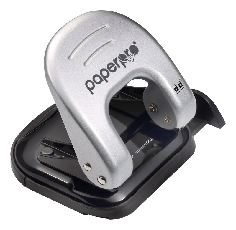 [Australia - AusPower] - Bostitch Office EZ Squeeze Reduced Effort 2-Hole Punch, 20 Sheets, Locking Handle, Silver (2310) 