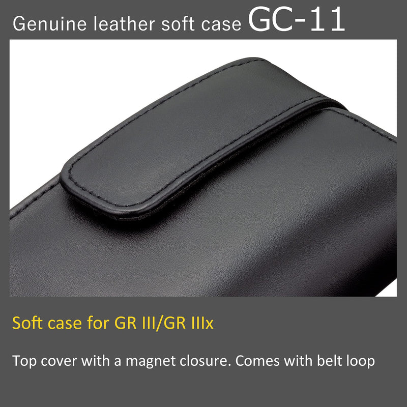[Australia - AusPower] - RICOH Leather Soft case GC-11 [Compatible Models: GR III, GR IIIx] [High-Grade Genuine Leather case with Solid Protection ] [with Belt Loop on The Back] 