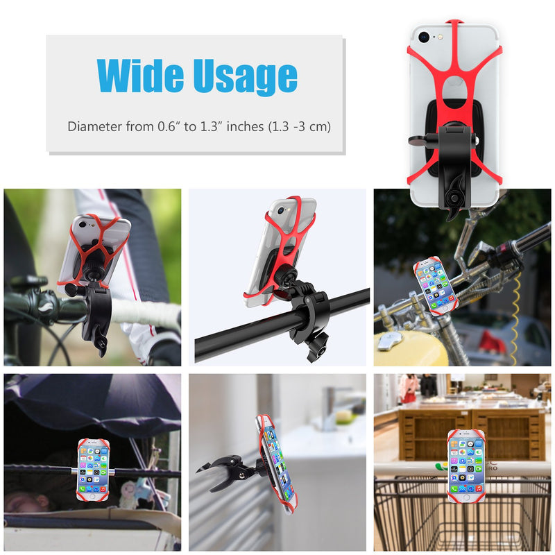 [Australia - AusPower] - WixGear Universal Magnetic Bicycle & Motorcycle Handlebar Phone Holder for Cell Phones and GPS with Fast Swift-Snap Technology, 