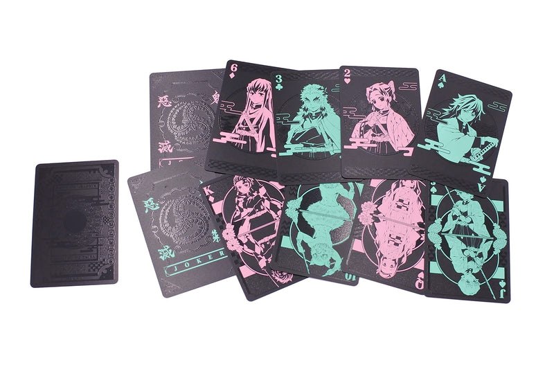 [Australia - AusPower] - ensky Demon Slayer: Kimetsu No Yaiba Black Playing Cards 