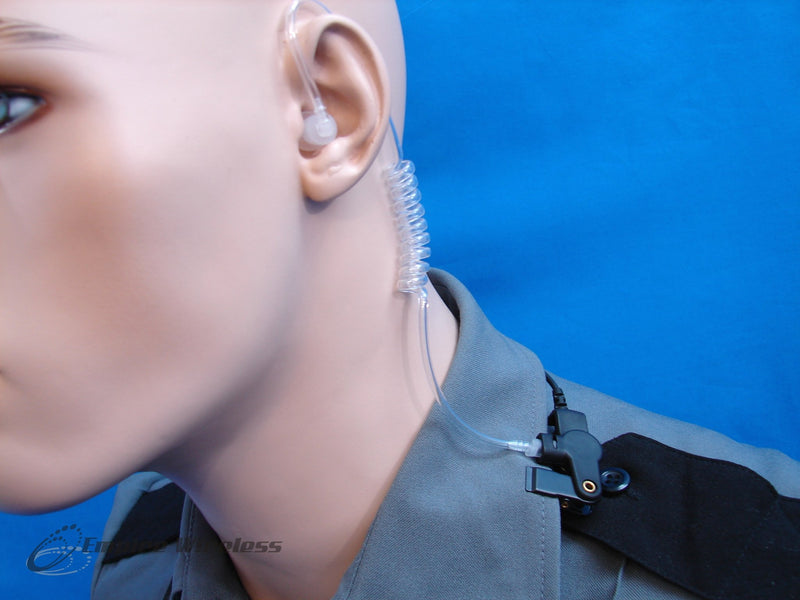 [Australia - AusPower] - Two-Wire Surveillance Mic for Motorola CP200 CP200D XLS PR400 EP450 GTX GP300 P1225 CP185 P110 SP50 Radio Lapel Shoulder Mic. 